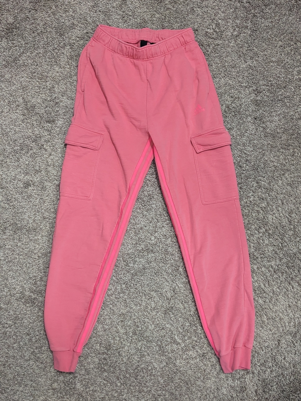 Adidas Pink Small Cargo Jogger Pants